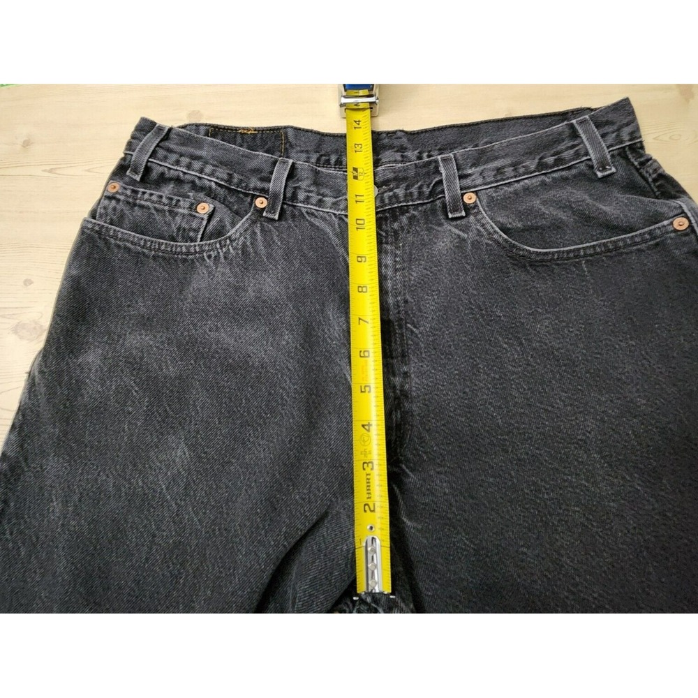VTG Levi's 550 Relaxed Fit Jeans Men's 38x32* (36x31) Black Baggy Denim Y2K - Picture 12 of 16